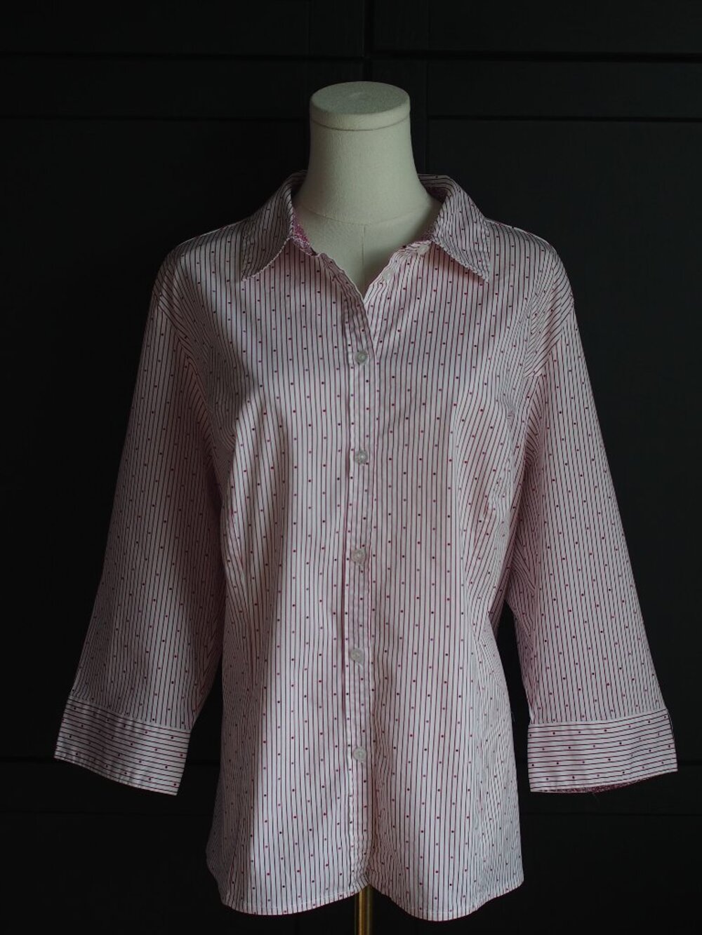 Basic Editions | Cotton Blend 3/4 Sleeve Shirt